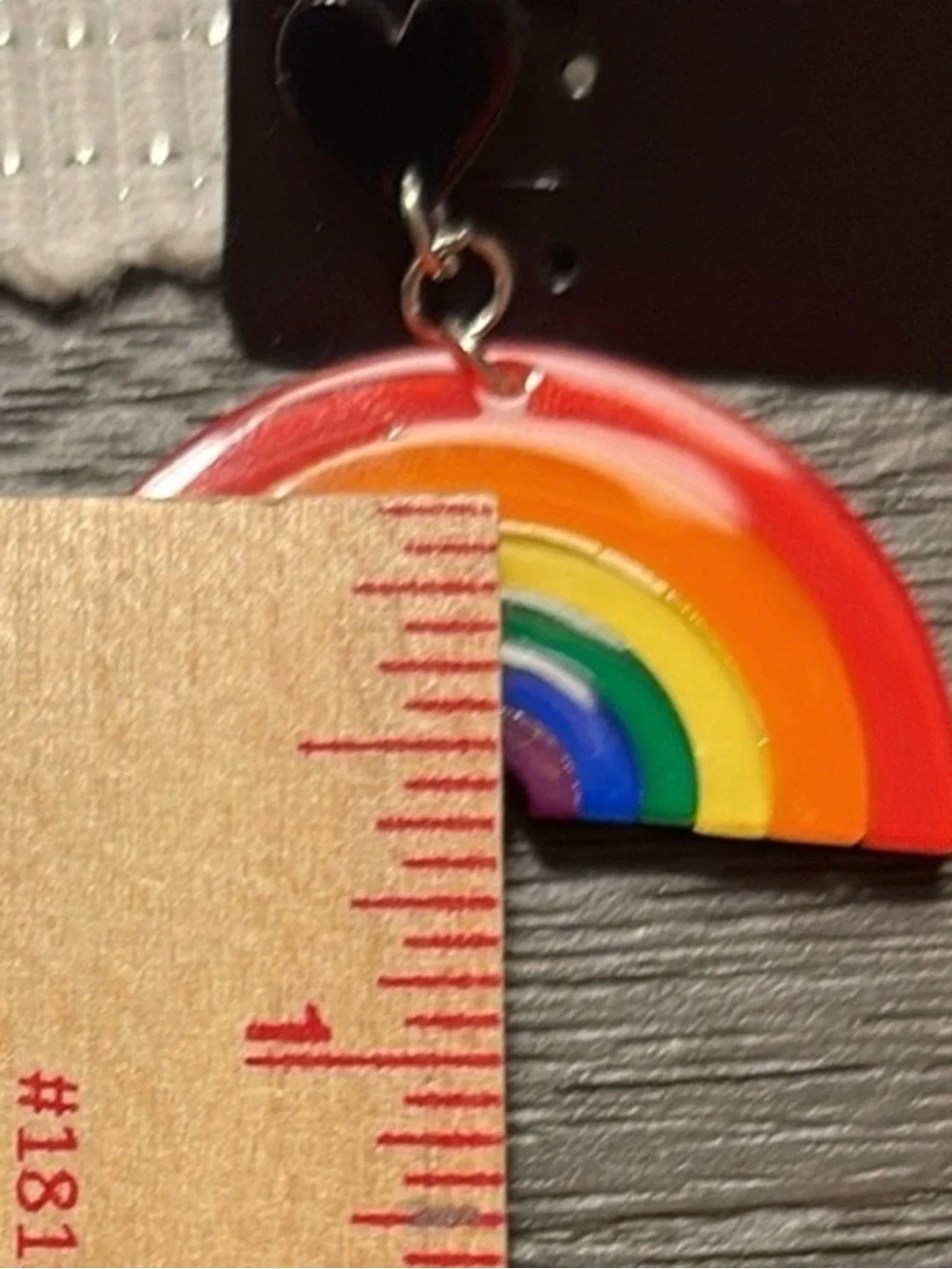 NWT Spencer's Body Rage Pride Earrings Bundle - Rainbow & Queer Heart 2-Pair Set